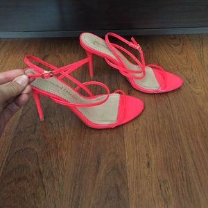 Jean-Michel Cazabat Hot Pink Strappy Heels Pumps